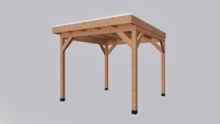 Douglas overkapping, 302 x 292 cm Verando, Pure